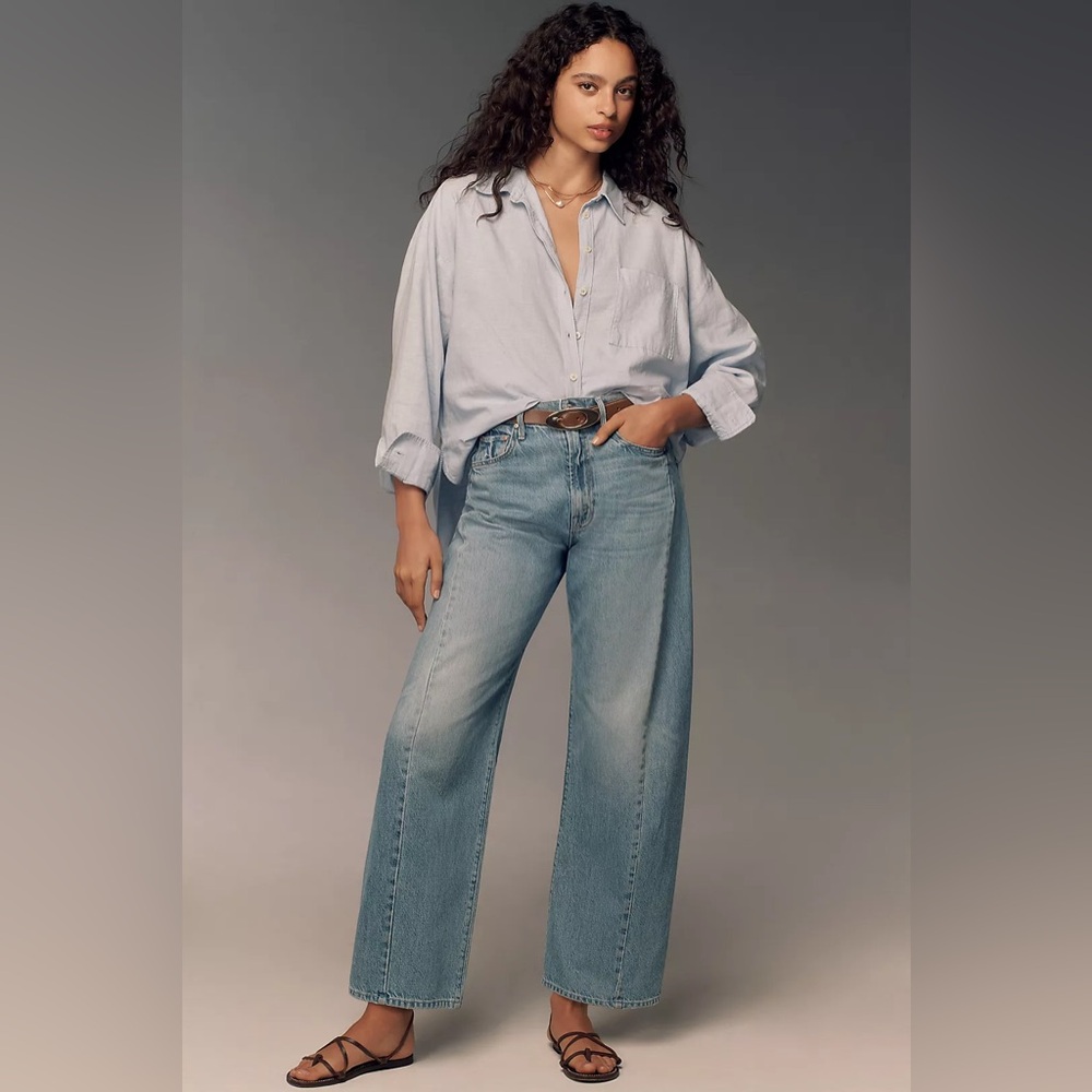 MOTHER The Half-Pipe High-Rise Tapered Jeans